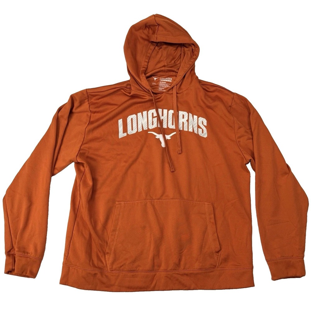 Longhorn Apparel Texas Longhorns Orange Hooded Pullover Sweatshirt Polyester 2XL